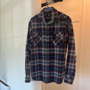 Men's Blue Plaid Shirt